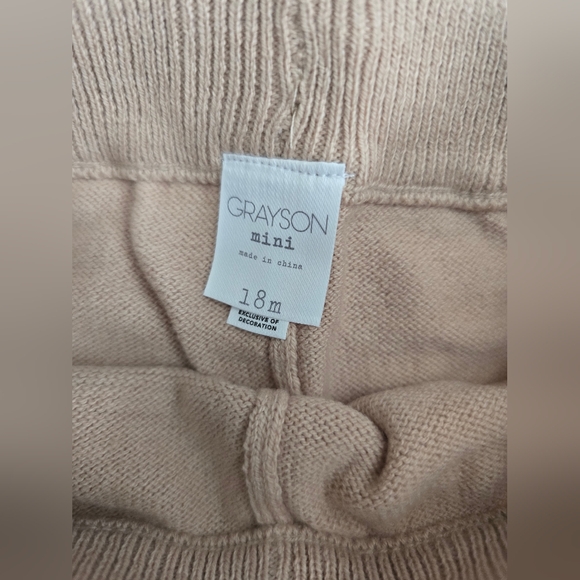 Grayson mini baby cable top & Bottom Outfit Size 3-6 months Or 18 Months NWT - Picture 8 of 9